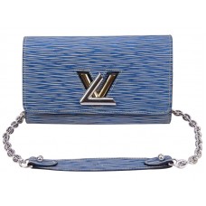 Портфейл Louis Vuitton Epi Leather Twist Chain Denim Light