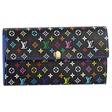 Портфейл Louis Vuitton Sarah Multicolour Black с цвят метличина