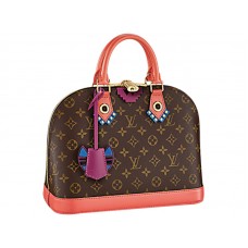 Чанта Louis Vuitton Monogram Canvas Alma Pm Totem Flamingo