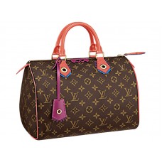 Чанта Louis Vuitton Monogram Canvas Speedy 30 Flamingo