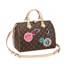 Чанта Louis Vuitton Monogram Canvas Speedy Bandouliere 30 World Tour