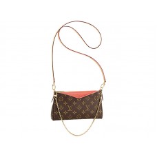 Чанта Louis Vuitton Monogram Canvas Pallas Clutch Poppy
