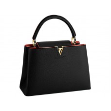 Чанта Louis Vuitton Capucines Mm Black Flamingo