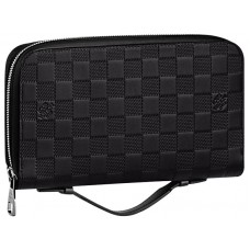 Louis Vuitton Damier Infini кожен портфейл Zippy XL
