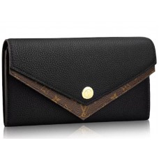 Портфейл Louis Vuitton Double V Monogram Taurillon от кожа, черен m64319