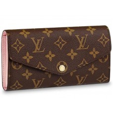 Портфейл Louis Vuitton Sarah с монограмен плат, розов, балерина m62235