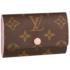 Калъф за ключове Louis Vuitton Monogram Canvas 6 Rose Bellerine