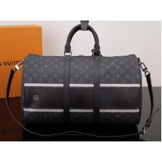 Чанта Louis Vuitton Monogram Eclipse Keepall Bandouliere 45 Flash m43413