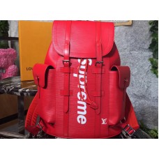 Раница Louis Vuitton X Supreme Christopher Epi Pm Red