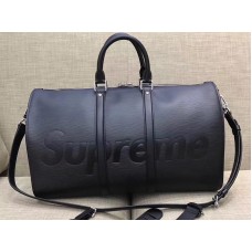 Чанта Louis Vuitton X Supreme Epi Leather Keepall Bandouliere 45 черна