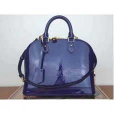 Louis Vuitton монограм Vernis Alma PM Blue m91611