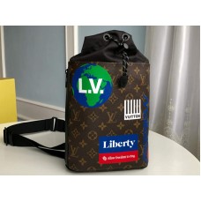 Чанта Louis Vuitton Monogram Canvas с тебешир, кафява, m44625