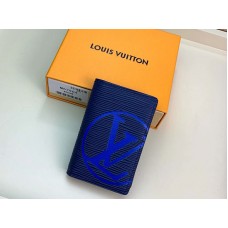 Чанта Louis Vuitton Epi Leather Pocket Organiser в тъмносиньо със сини инициали m67904
