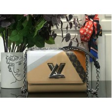 Чанта Louis Vuitton Epi Leather Twist Mm бежово-кафява m53802