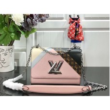 Чанта Louis Vuitton Epi Leather Twist Mm Blanc Rose m53800