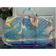 Чанта Louis Vuitton Monogram Embossed Pvc Keepall Bandouliere 50 Prism?m53271