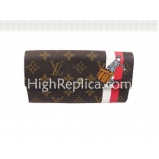 Портфейл Louis Vuitton Monogram Groom с джоб с цип, червен